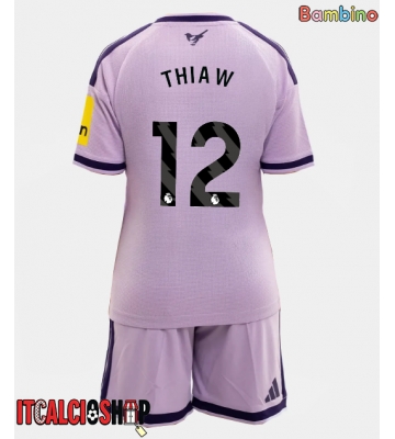 Newcastle United Malick Thiaw #12 Terza Maglia Bambino 2026-27 Manica Corta (+ Pantaloni corti)